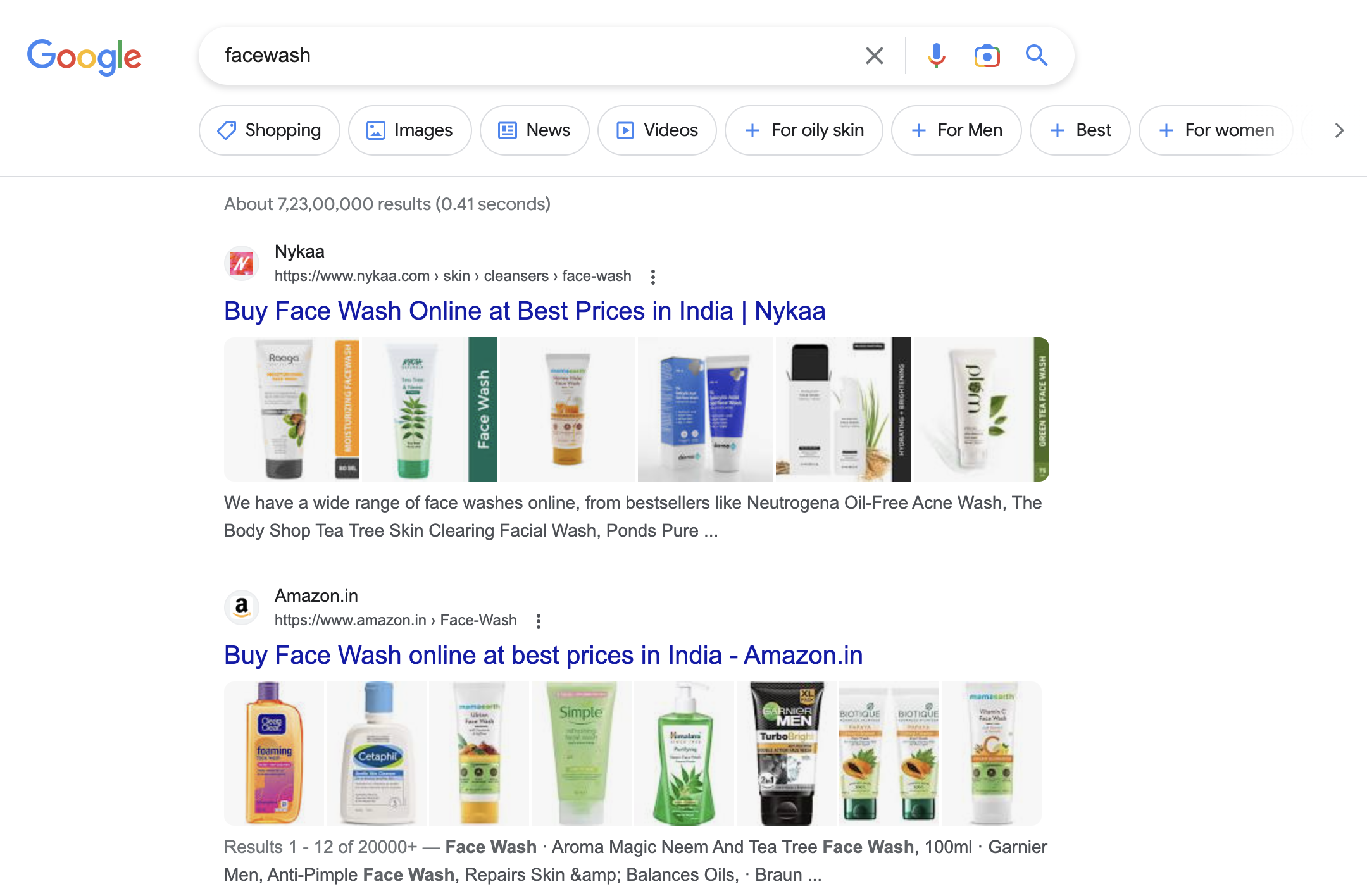 Google's Organic Result