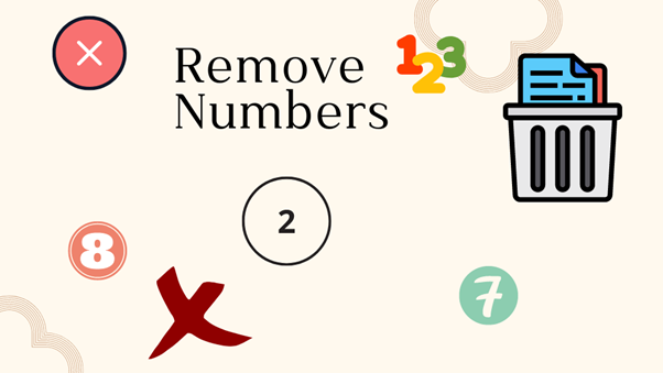 remove numbers
