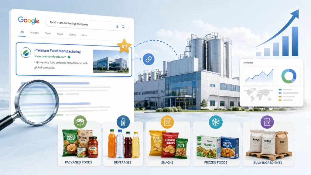 seo for food manufacturing companies