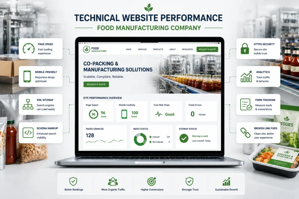 seo for food manufacturing companies
